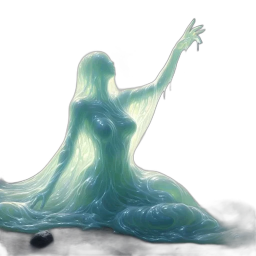 dress, bottle, creature, fantasy art transparent PNG cut-out