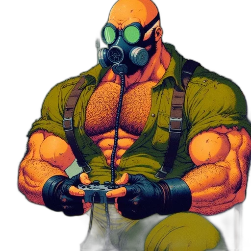 mask, jacket, robot, weapon transparent PNG cut-out