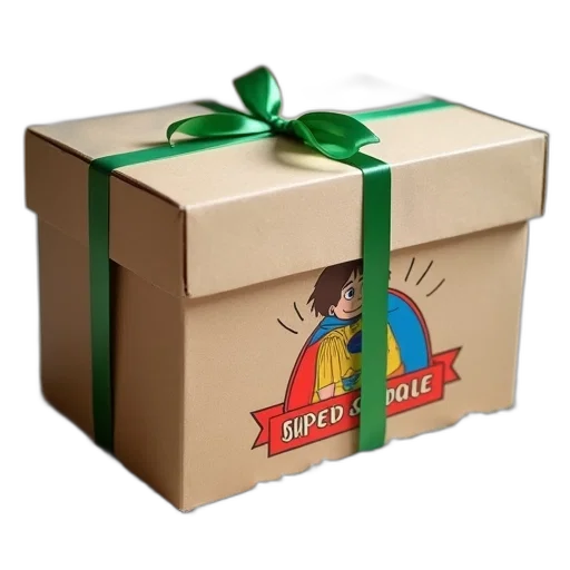 3d render, cardboard, box, colorful transparent PNG cut-out