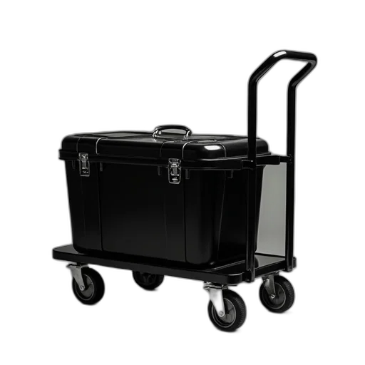 furniture, robot, 3d render, black transparent PNG cut-out