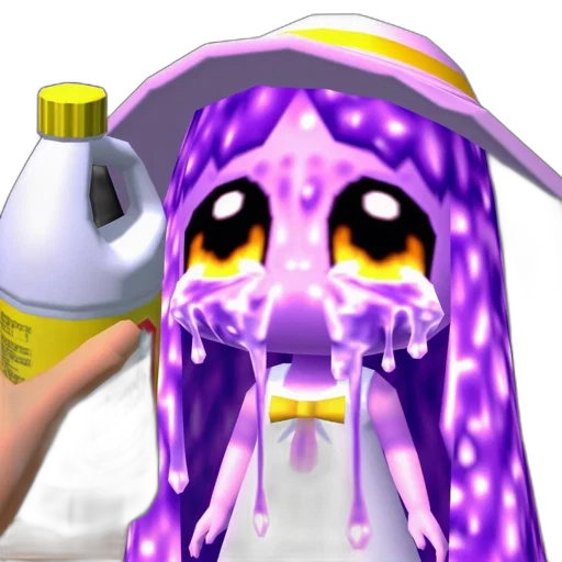 bottle, creature, hair, mask transparent PNG cut-out
