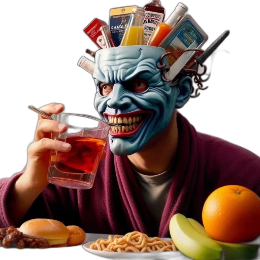 mask, food, robot, face transparent PNG cut-out
