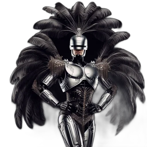 mask, hair, crown, robot transparent PNG cut-out