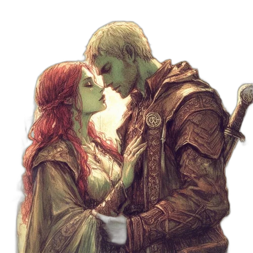 fantasy art, comic book art, watercolor, concept art transparent PNG cut-out