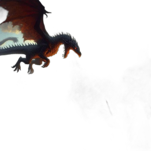 dragon, creature, animal, concept art transparent PNG cut-out