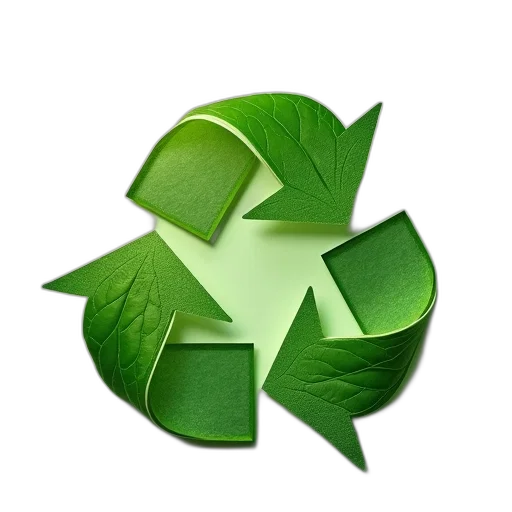 3d render, photorealistic, green, eco transparent PNG cut-out