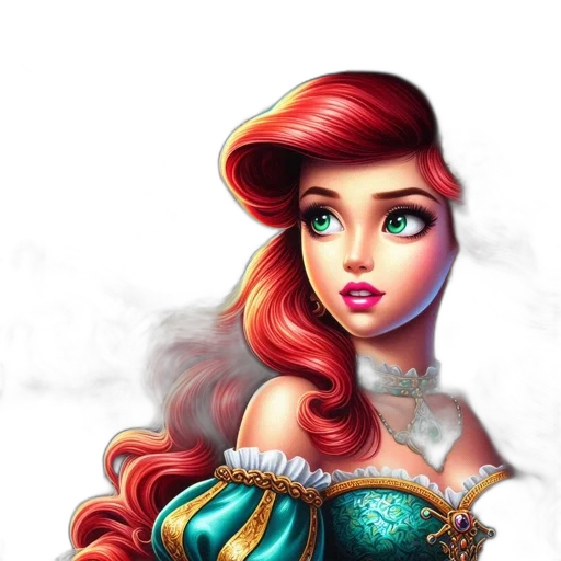 dress, crown, jewelry, hair transparent PNG cut-out