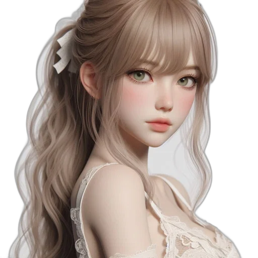 jewelry, face, dress, hair transparent PNG cut-out