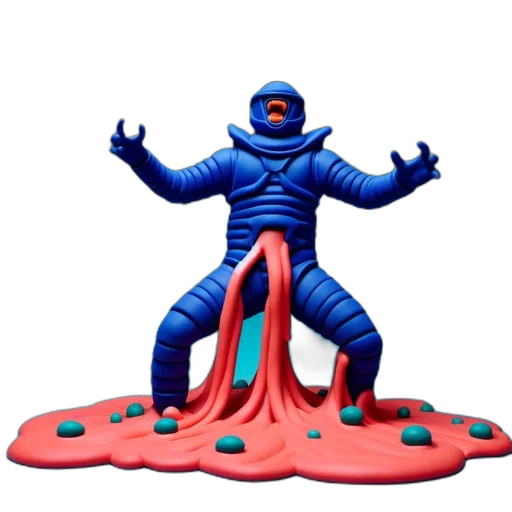 robot, creature, concept art, 3d render transparent PNG cut-out