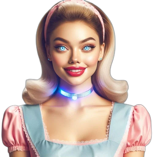 face, jewelry, robot, dress transparent PNG cut-out
