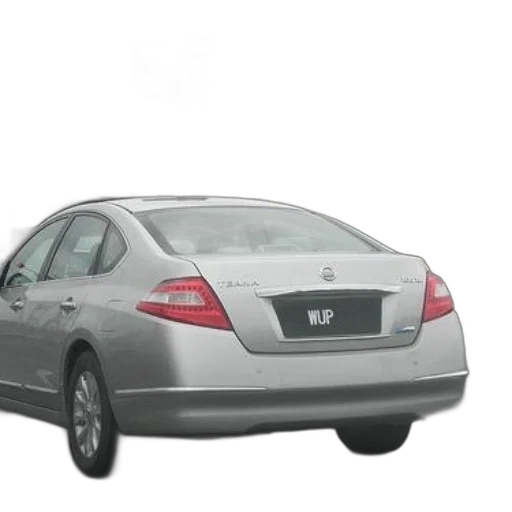 car, 3d render, silver, nissan transparent PNG cut-out