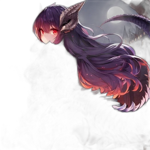 dragon, creature, hair, weapon transparent PNG cut-out