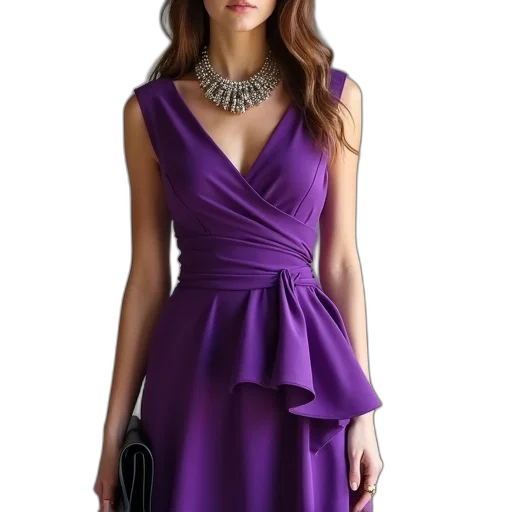 dress, jewelry, photorealistic, dark transparent PNG cut-out