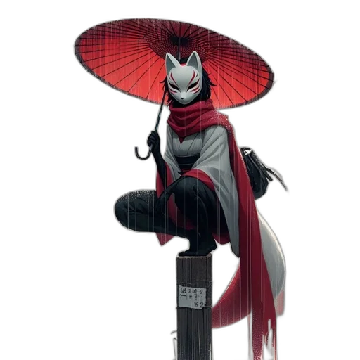 staff, mask, umbrella, creature transparent PNG cut-out