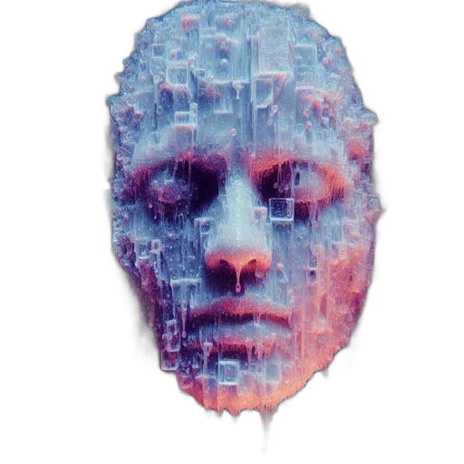 face, mask, robot, creature transparent PNG cut-out