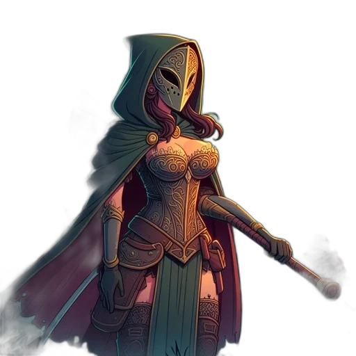 sword, staff, weapon, mask transparent PNG cut-out