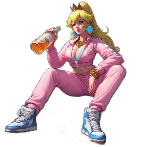 jacket, weapon, vaporwave, concept art transparent PNG cut-out