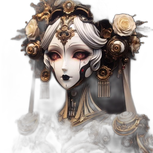mask, crown, face, jewelry transparent PNG cut-out