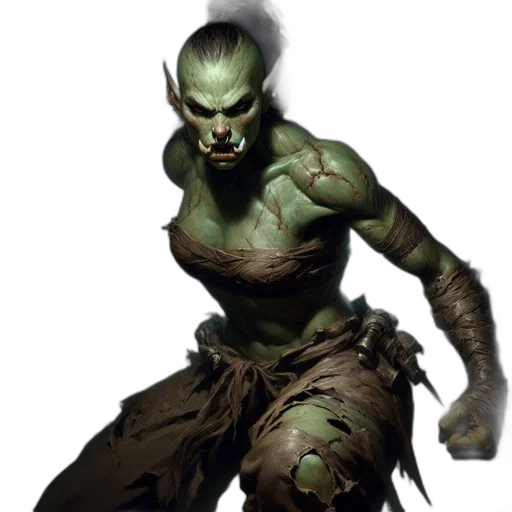 creature, staff, concept art, fantasy art transparent PNG cut-out