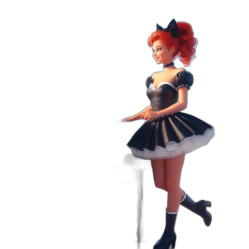 dress, staff, concept art, 3d render transparent PNG cut-out
