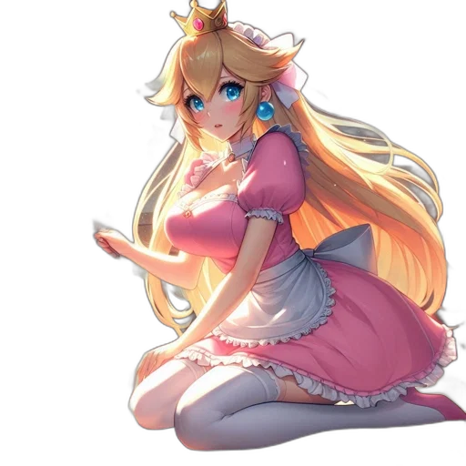 dress, staff, crown, dragon transparent PNG cut-out