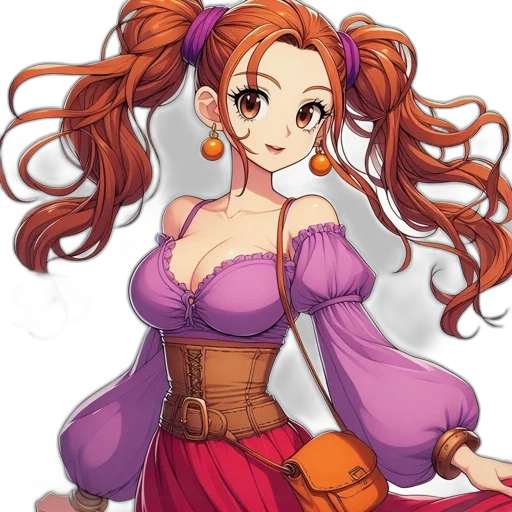 dress, anime, fantasy art, cartoon transparent PNG cut-out