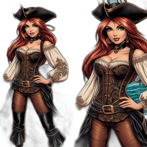 fantasy art, concept art, comic book art, cartoon transparent PNG cut-out