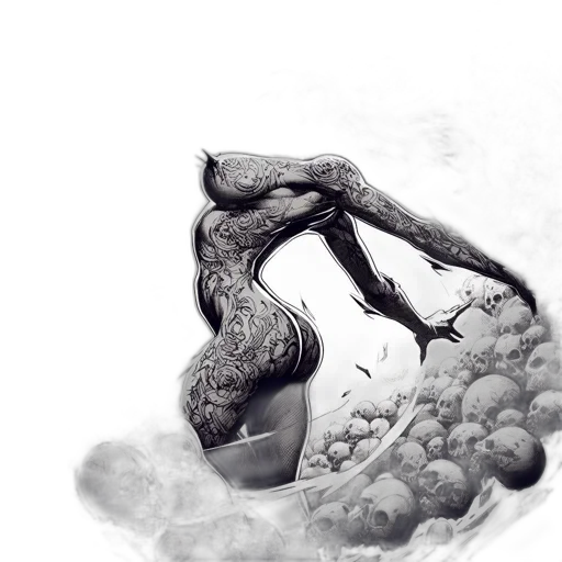 tree, creature, dragon, hair transparent PNG cut-out