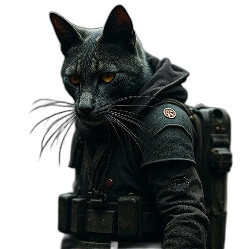 animal, jacket, staff, creature transparent PNG cut-out