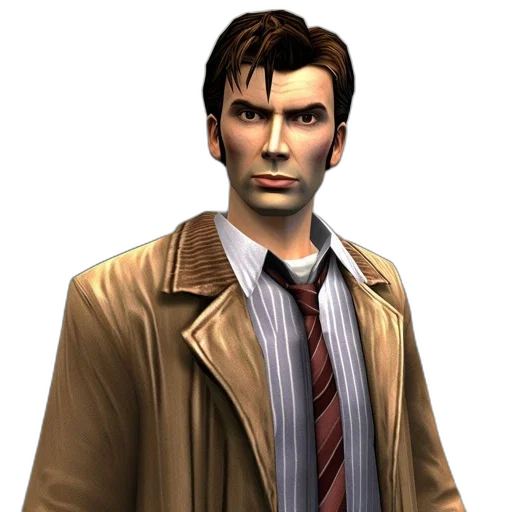 jacket, face, staff, 3d render transparent PNG cut-out