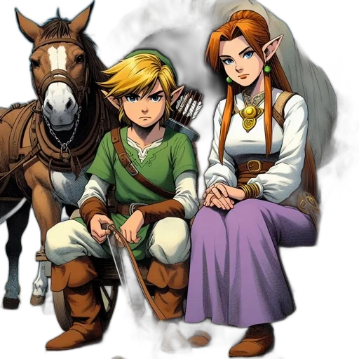 concept art, comic book art, fantasy art, pixel art transparent PNG cut-out
