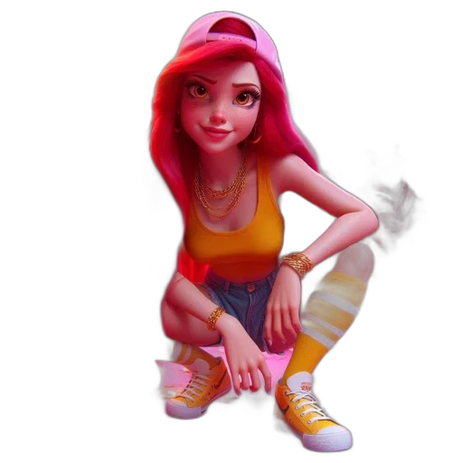 dress, face, concept art, 3d render transparent PNG cut-out