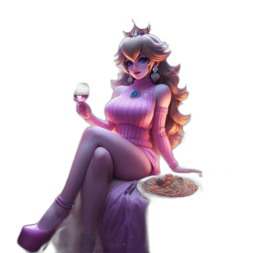 crown, dress, staff, concept art transparent PNG cut-out