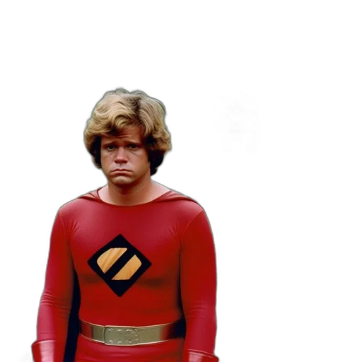comic book art, man, superhero, costume transparent PNG cut-out