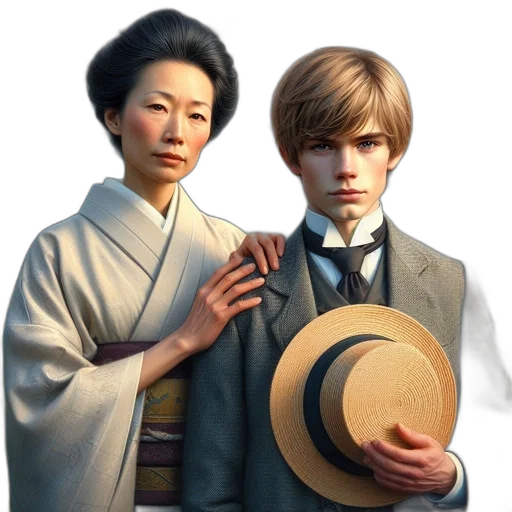 hat, staff, concept art, photorealistic transparent PNG cut-out
