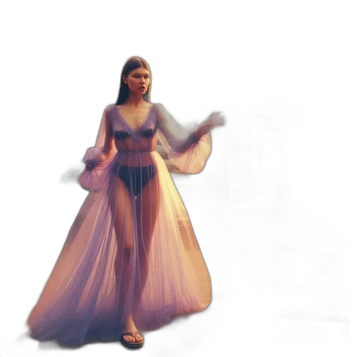 dress, jewelry, staff, crown transparent PNG cut-out
