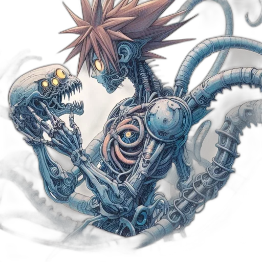robot, creature, concept art, fantasy art transparent PNG cut-out