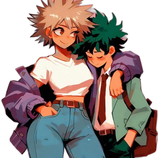 jacket, pixel art, anime, watercolor transparent PNG cut-out