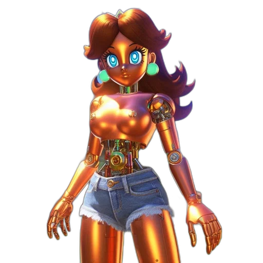 robot, dress, weapon, concept art transparent PNG cut-out