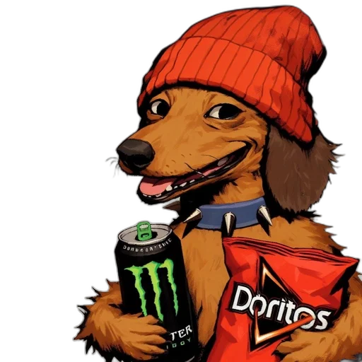 animal, creature, hat, jacket transparent PNG cut-out