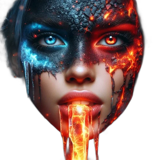 mask, face, fantasy art, comic book art transparent PNG cut-out
