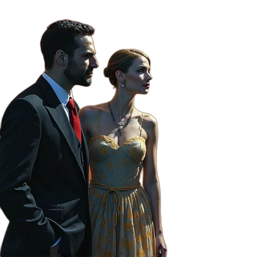 dress, photorealistic, oil painting, watercolor transparent PNG cut-out