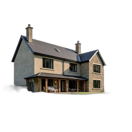 building, 3d render, photorealistic, concept art transparent PNG cut-out