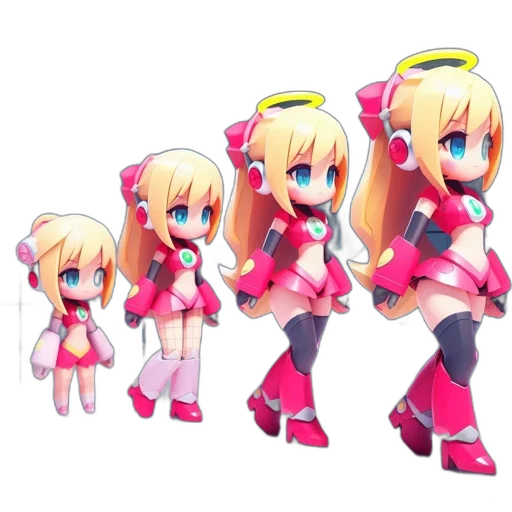 robot, staff, weapon, 3d render transparent PNG cut-out