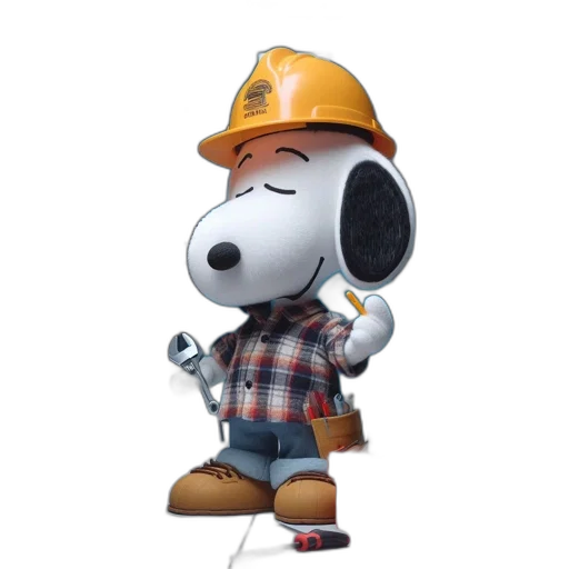 staff, robot, cartoon, 3d render transparent PNG cut-out