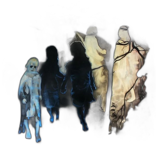 mask, staff, dress, creature transparent PNG cut-out