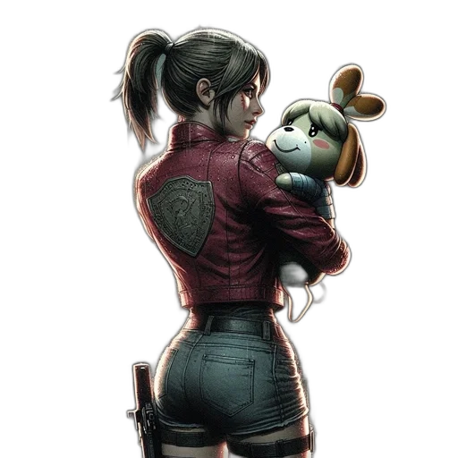 jacket, staff, robot, animal transparent PNG cut-out
