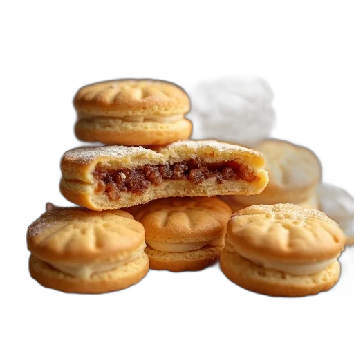 food, photorealistic, 3d render, biscuits transparent PNG cut-out