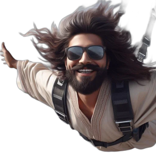 hair, jacket, photorealistic, concept art transparent PNG cut-out