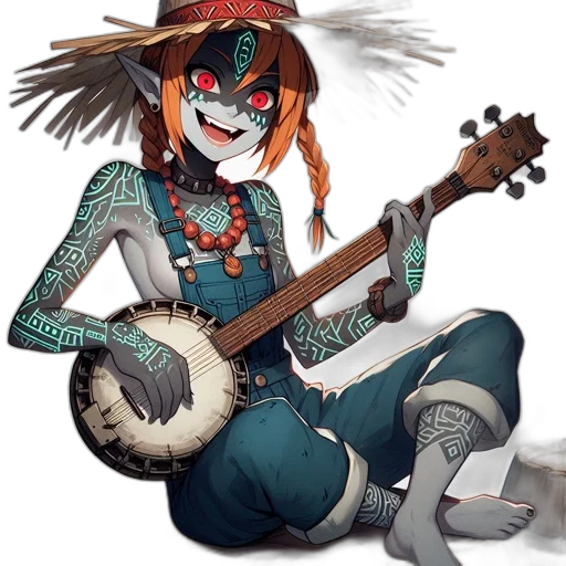 mask, staff, creature, robot transparent PNG cut-out